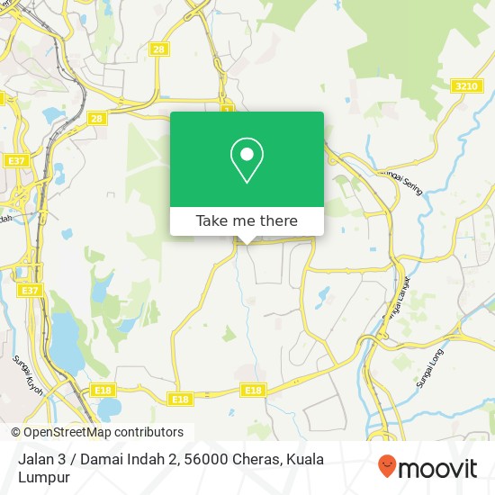 Jalan 3 / Damai Indah 2, 56000 Cheras map