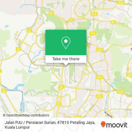 Jalan PJU / Persiaran Surian, 47810 Petaling Jaya map