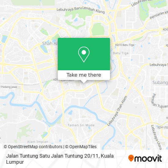 Peta Jalan Tuntung Satu Jalan Tuntung 20 / 11