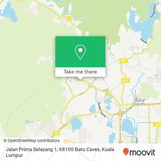 Peta Jalan Prima Selayang 1, 68100 Batu Caves