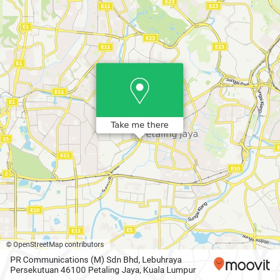 PR Communications (M) Sdn Bhd, Lebuhraya Persekutuan 46100 Petaling Jaya map