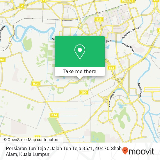 Persiaran Tun Teja / Jalan Tun Teja 35 / 1, 40470 Shah Alam map