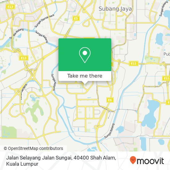 Peta Jalan Selayang Jalan Sungai, 40400 Shah Alam