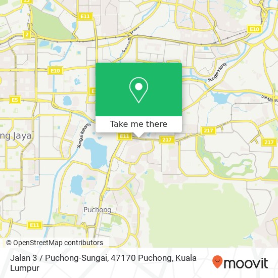 Peta Jalan 3 / Puchong-Sungai, 47170 Puchong