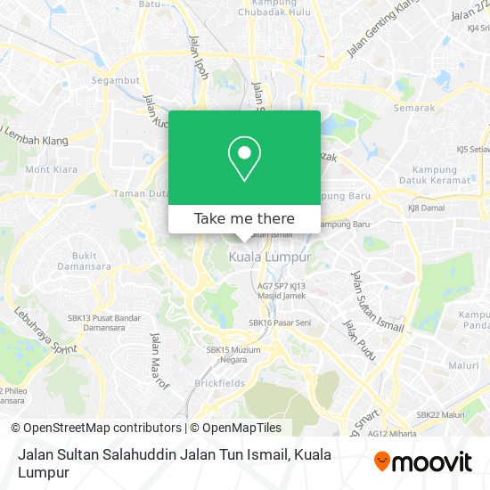 Jalan Sultan Salahuddin Jalan Tun Ismail map