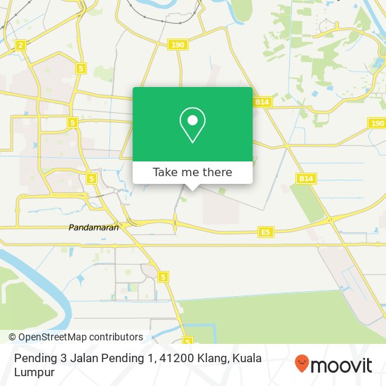 Peta Pending 3 Jalan Pending 1, 41200 Klang