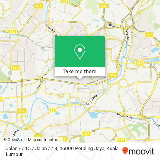 Peta Jalan / / 15 / Jalan / / 8, 46000 Petaling Jaya
