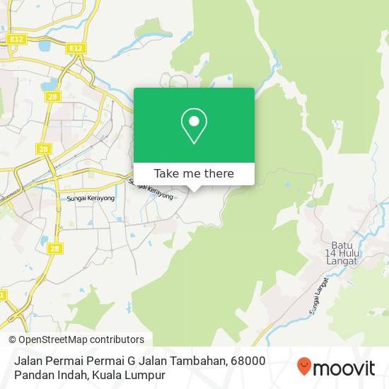 Jalan Permai Permai G Jalan Tambahan, 68000 Pandan Indah map