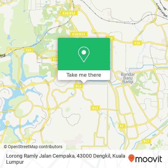 Lorong Ramly Jalan Cempaka, 43000 Dengkil map