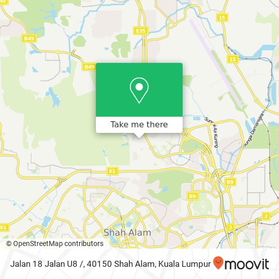 Jalan 18 Jalan U8 /, 40150 Shah Alam map