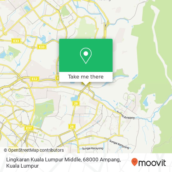 Lingkaran Kuala Lumpur Middle, 68000 Ampang map