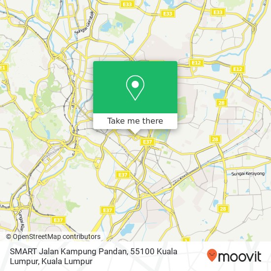 Peta SMART Jalan Kampung Pandan, 55100 Kuala Lumpur