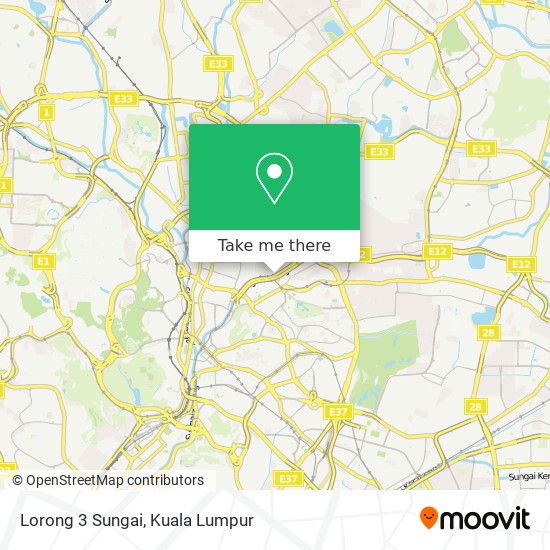 Lorong 3 Sungai map