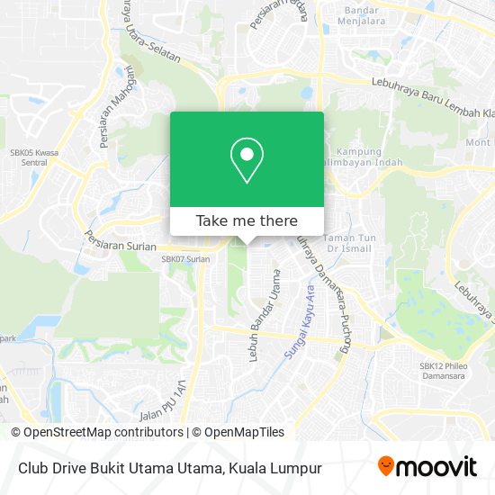 Peta Club Drive Bukit Utama Utama