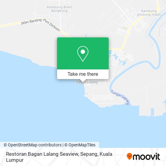 Restoran Bagan Lalang Seaview, Sepang map
