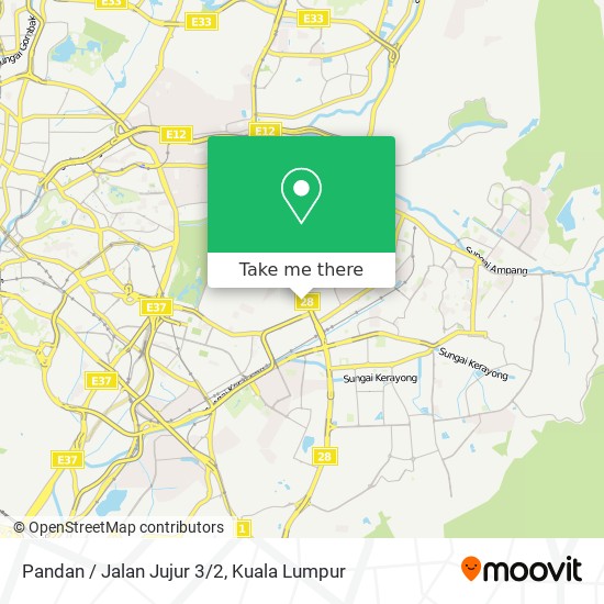 Pandan / Jalan Jujur 3/2 map