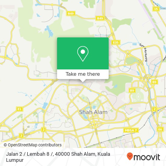 Peta Jalan 2 / Lembah 8 /, 40000 Shah Alam