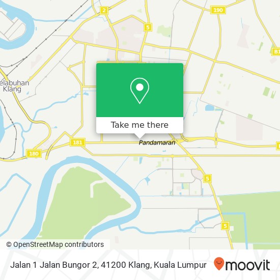 Peta Jalan 1 Jalan Bungor 2, 41200 Klang