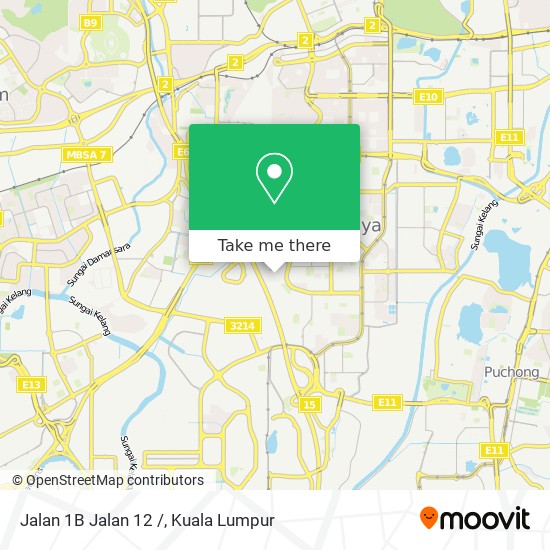 Peta Jalan 1B Jalan 12 /