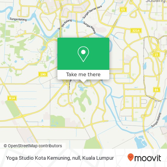 Peta Yoga Studio Kota Kemuning, null