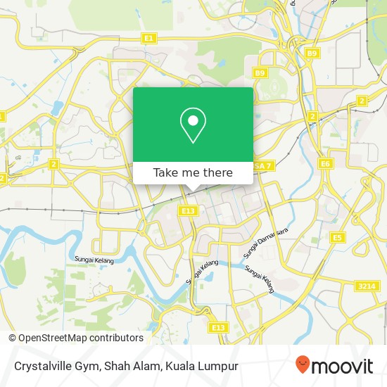 Crystalville Gym, Shah Alam map