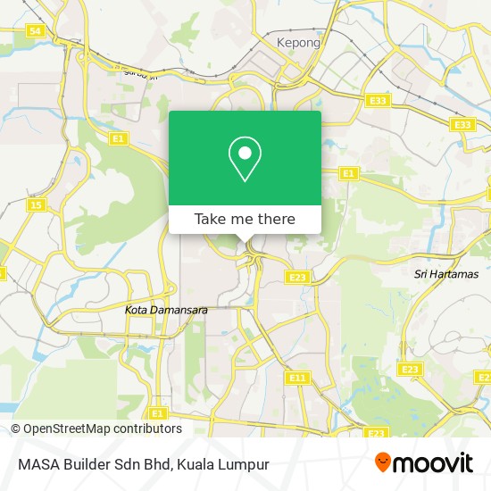 MASA Builder Sdn Bhd map