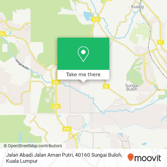 Jalan Abadi Jalan Aman Putri, 40160 Sungai Buloh map