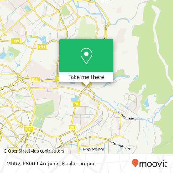 MRR2, 68000 Ampang map