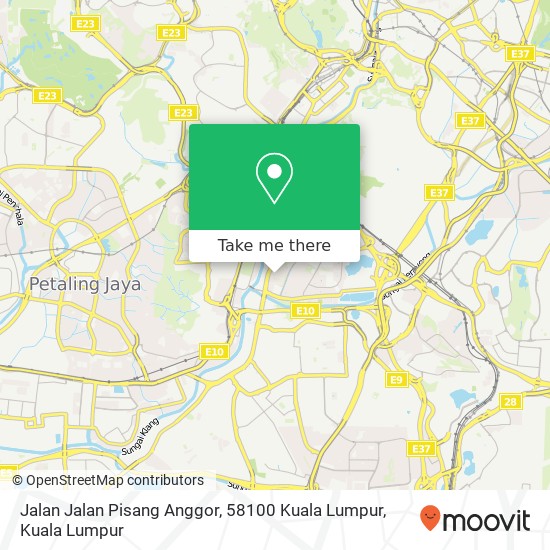 Jalan Jalan Pisang Anggor, 58100 Kuala Lumpur map