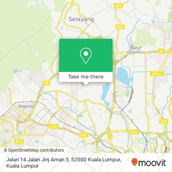 Jalan 14 Jalan Jinj Aman 5, 52000 Kuala Lumpur map