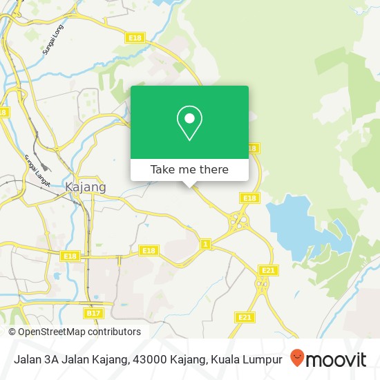 Jalan 3A Jalan Kajang, 43000 Kajang map