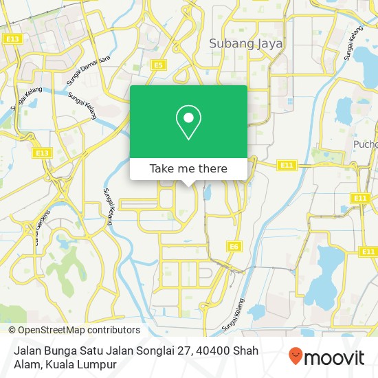 Jalan Bunga Satu Jalan Songlai 27, 40400 Shah Alam map