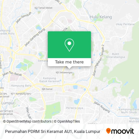 Perumahan PDRM Sri Keramat AU1 map