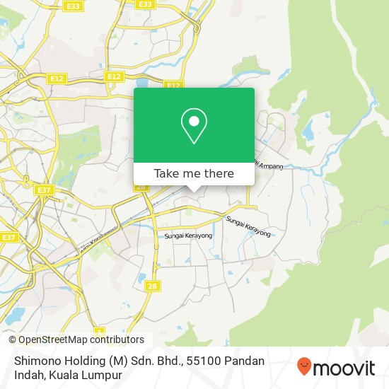 Shimono Holding (M) Sdn. Bhd., 55100 Pandan Indah map