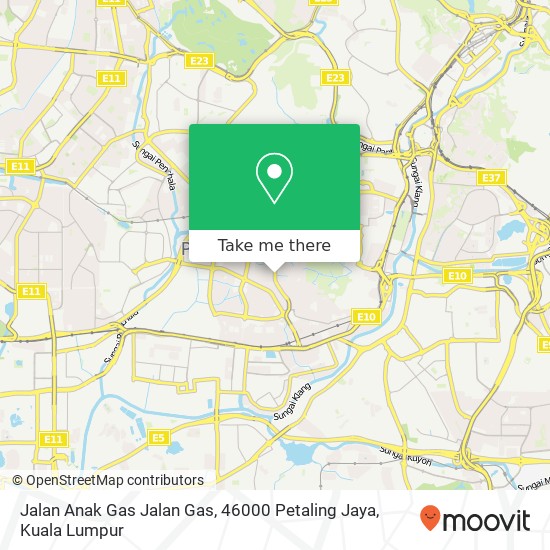 Jalan Anak Gas Jalan Gas, 46000 Petaling Jaya map