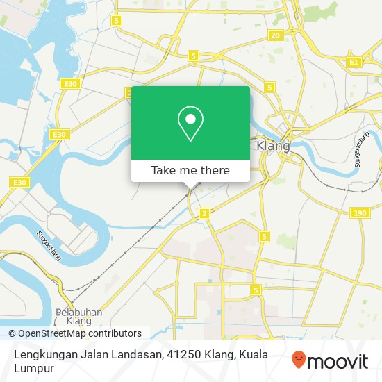 Peta Lengkungan Jalan Landasan, 41250 Klang