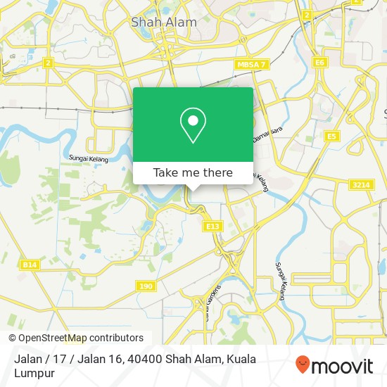 Jalan / 17 / Jalan 16, 40400 Shah Alam map