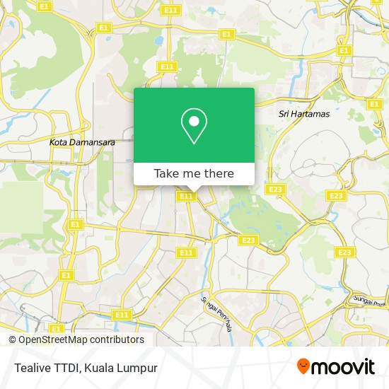 Tealive TTDI map