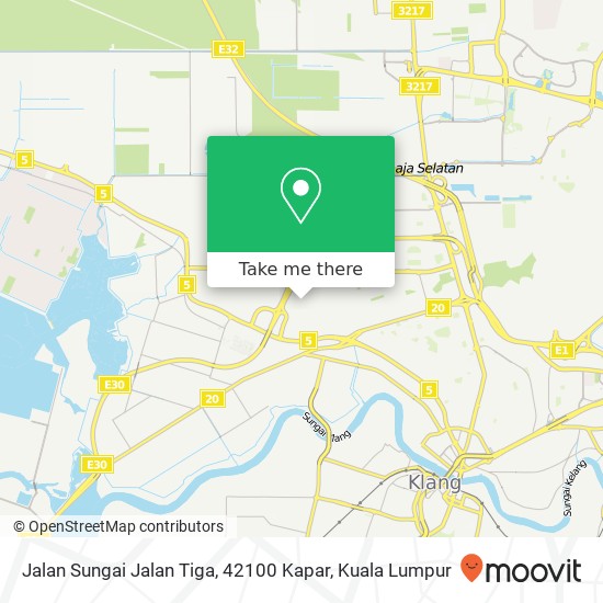 Jalan Sungai Jalan Tiga, 42100 Kapar map