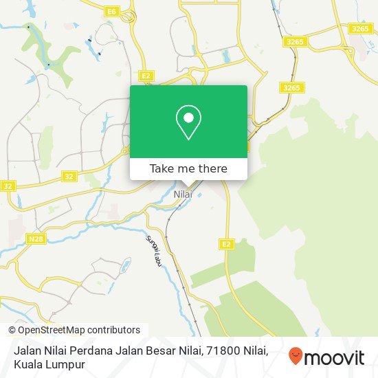 Jalan Nilai Perdana Jalan Besar Nilai, 71800 Nilai map