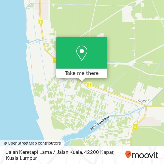 Jalan Keretapi Lama / Jalan Kuala, 42200 Kapar map