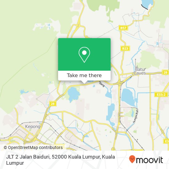 JLT 2 Jalan Baiduri, 52000 Kuala Lumpur map