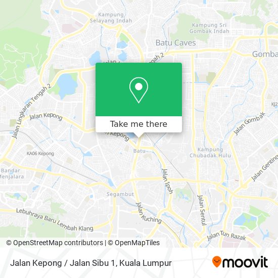 Peta Jalan Kepong / Jalan Sibu 1