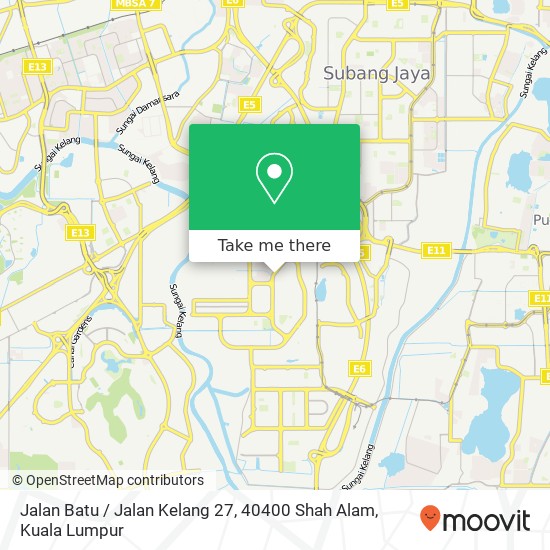 Peta Jalan Batu / Jalan Kelang 27, 40400 Shah Alam