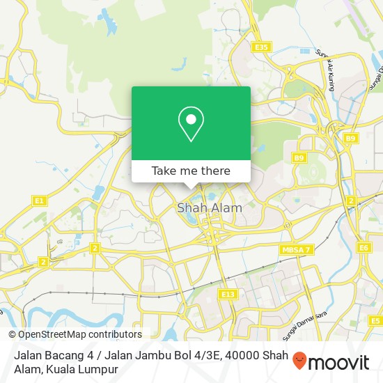 Jalan Bacang 4 / Jalan Jambu Bol 4 / 3E, 40000 Shah Alam map