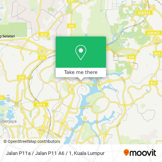 Jalan P11a / Jalan P11 A6 / 1 map