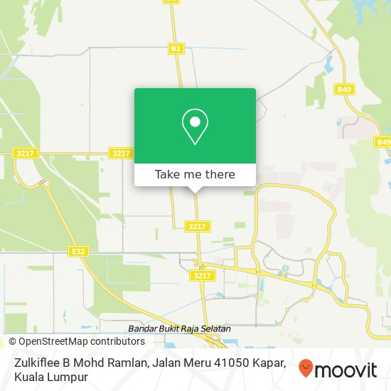 Zulkiflee B Mohd Ramlan, Jalan Meru 41050 Kapar map