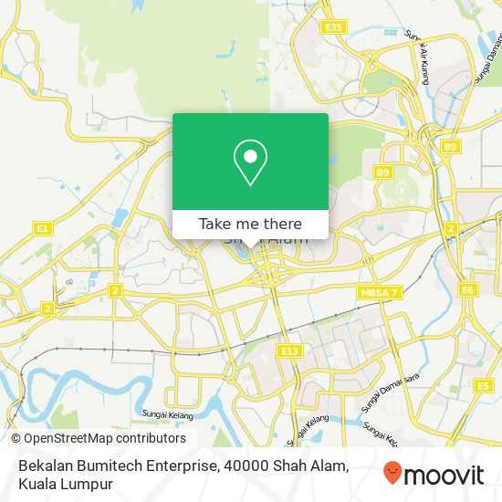 Bekalan Bumitech Enterprise, 40000 Shah Alam map