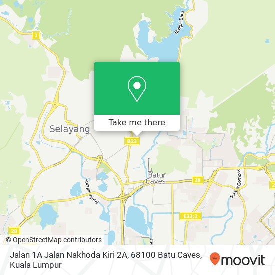 Jalan 1A Jalan Nakhoda Kiri 2A, 68100 Batu Caves map