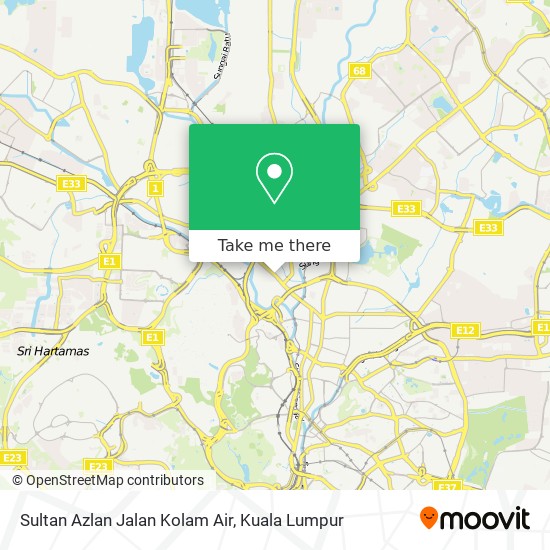 Sultan Azlan Jalan Kolam Air map